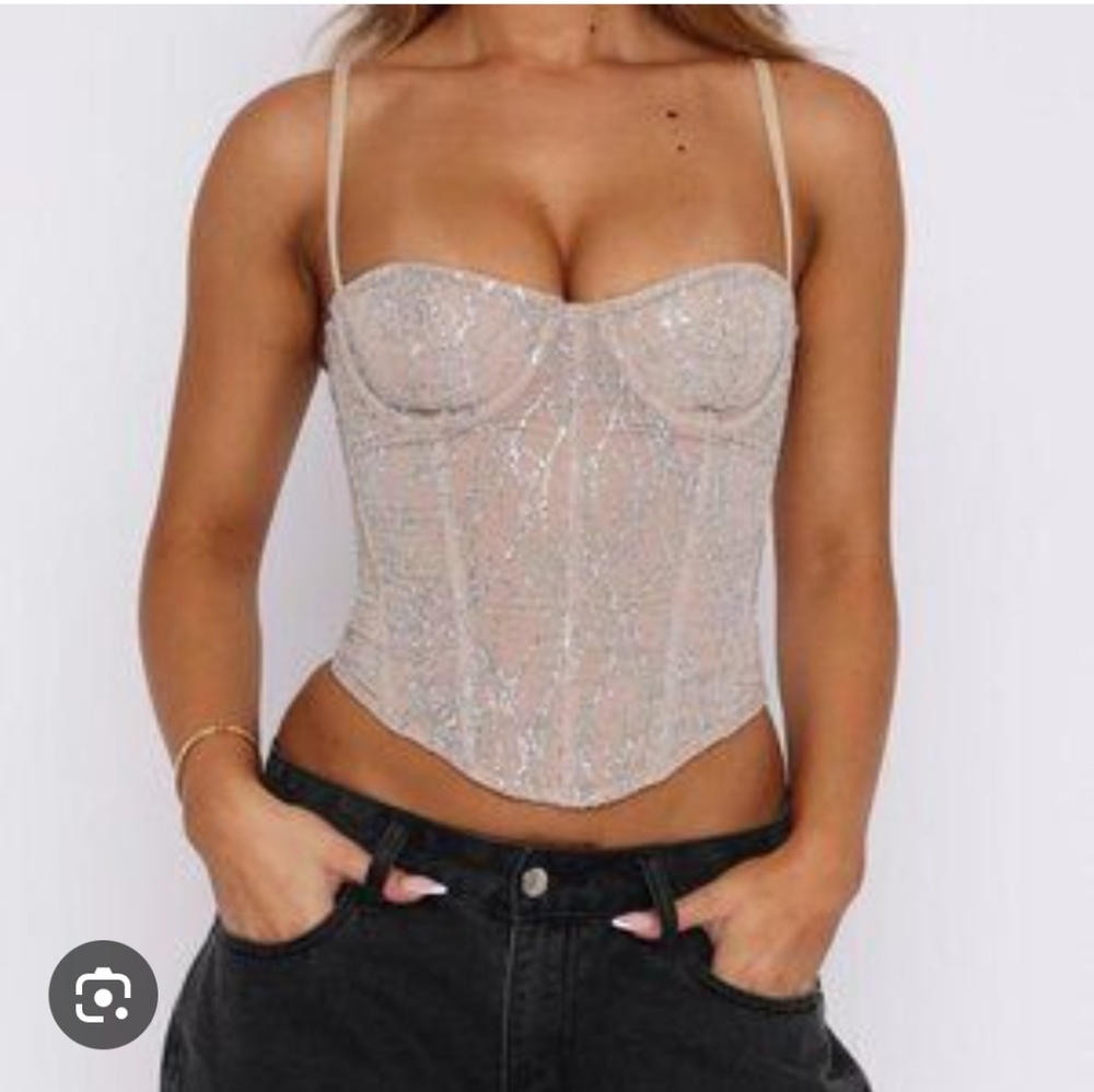 White Fox Boutique Goddess Within Corset Top